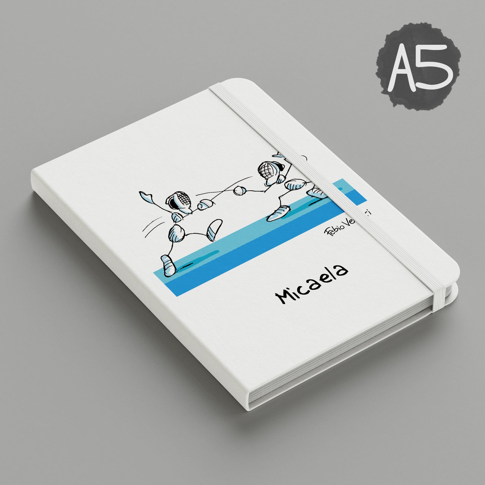 Personalized Notebook subject "Fencing"