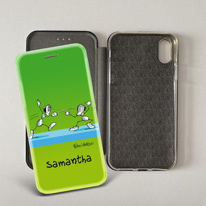 Artistic cover for Smartphone Personalized "Police" subject, model with "book" opening