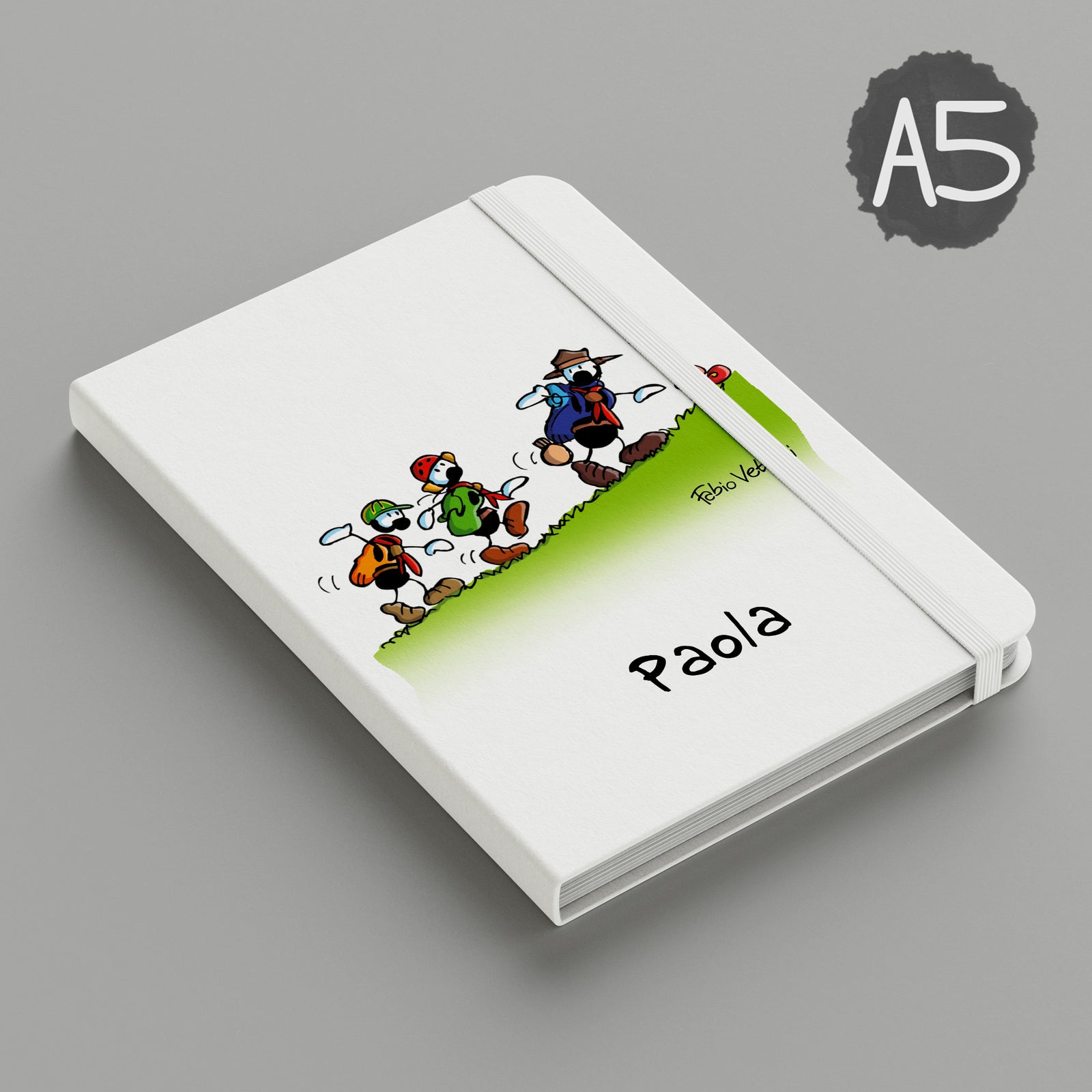 Personalized notebook with "Scout" theme