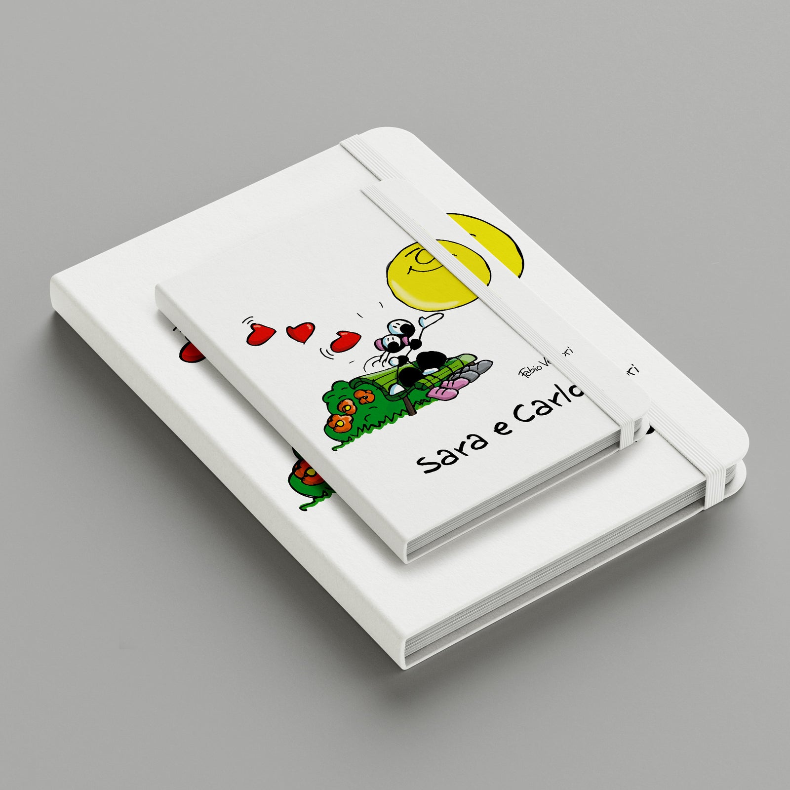 Personalized notebook with "Serenade" theme