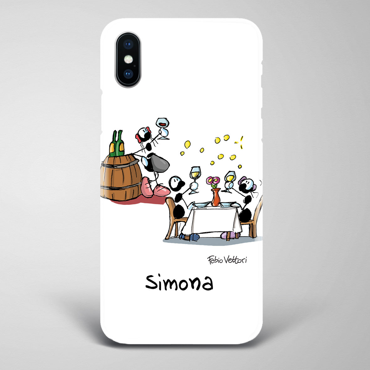 Artistic Smartphone Cover Personalized Decoration on ceramic