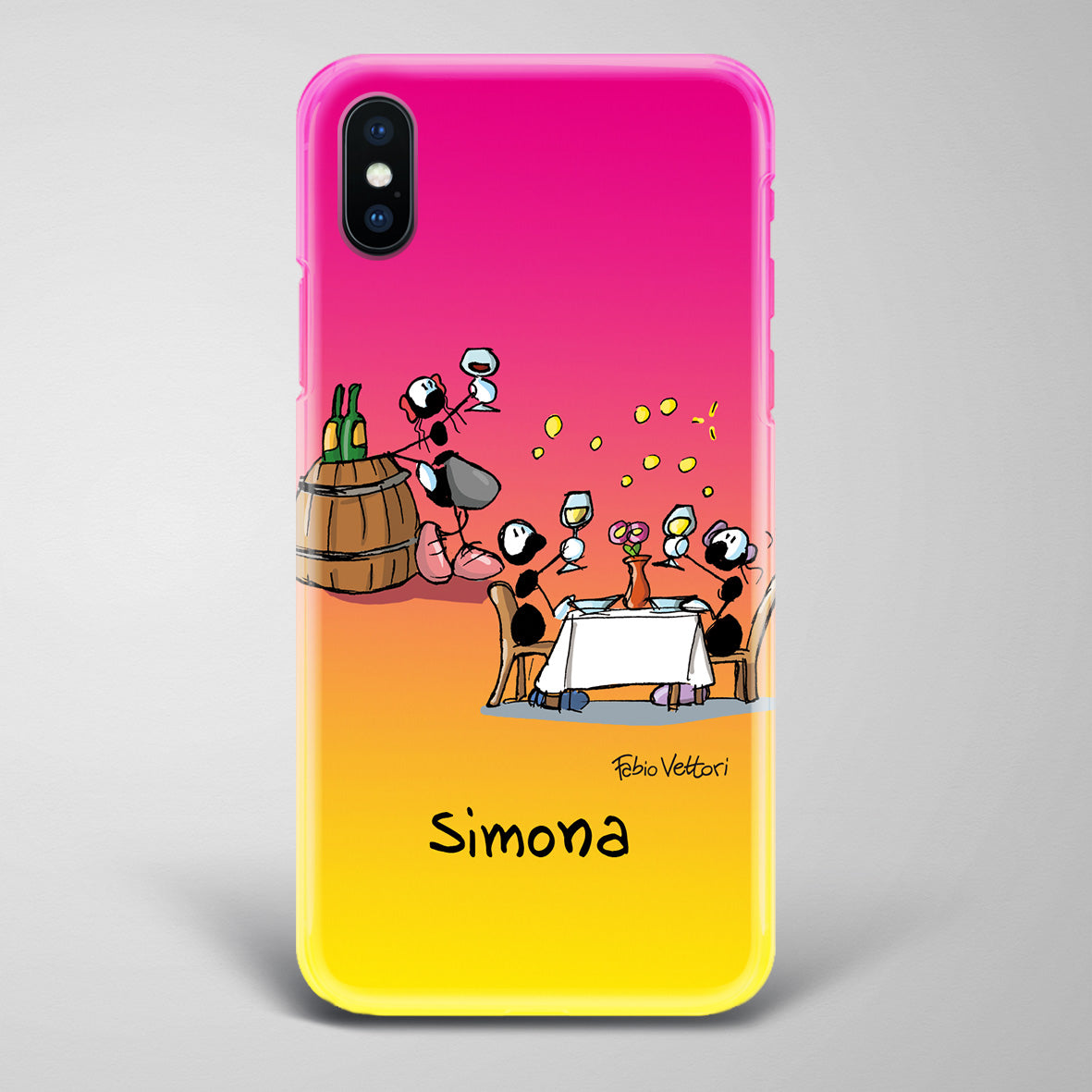 Artistic Smartphone Cover Personalized Decoration on ceramic