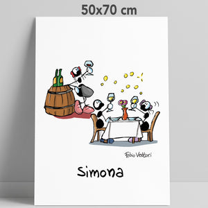 Personalized poster print with "Cyclist" theme