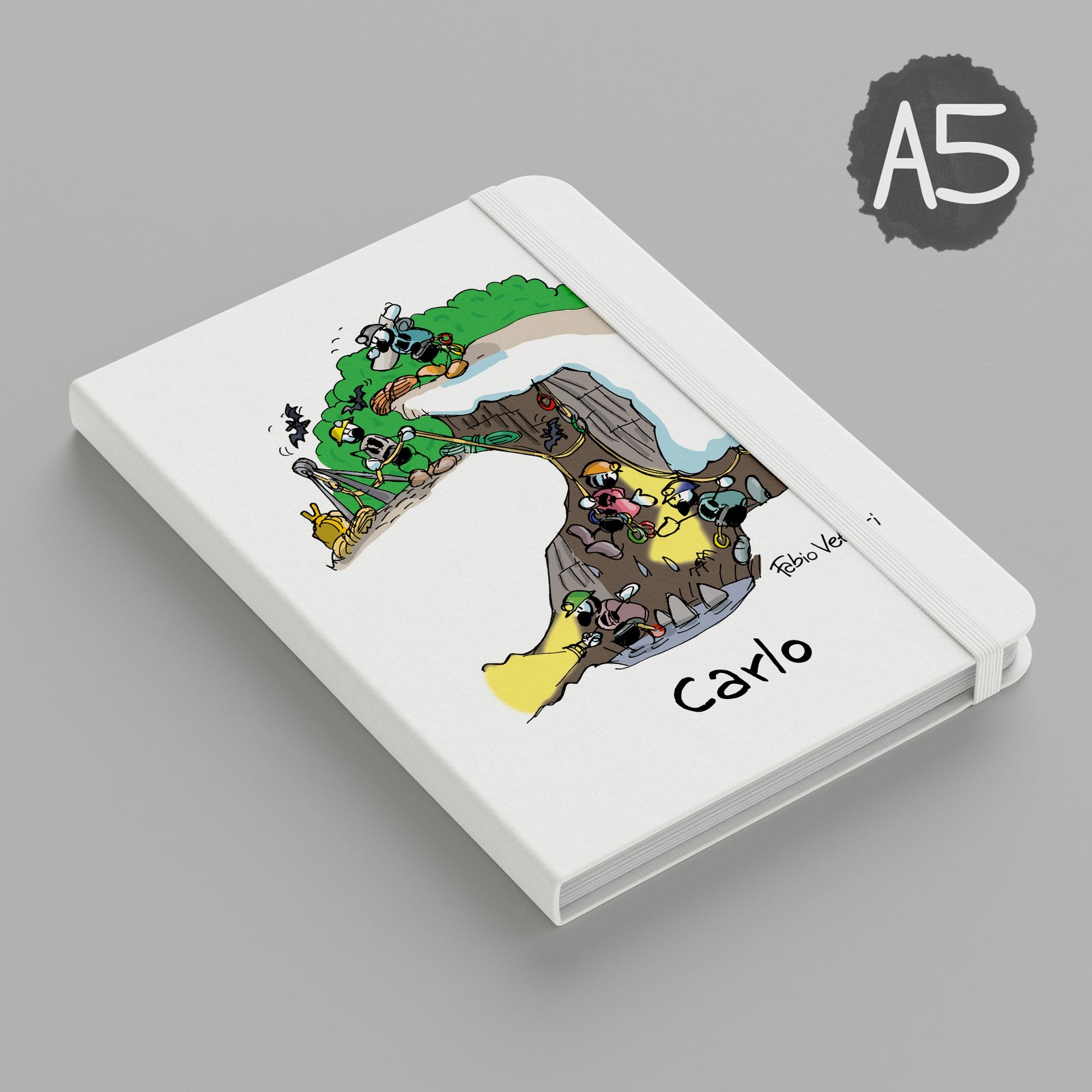 Personalized notebook with "Harp" theme