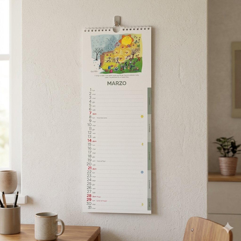 2026 Spiral Calendar of Ants by Fabio Vettori