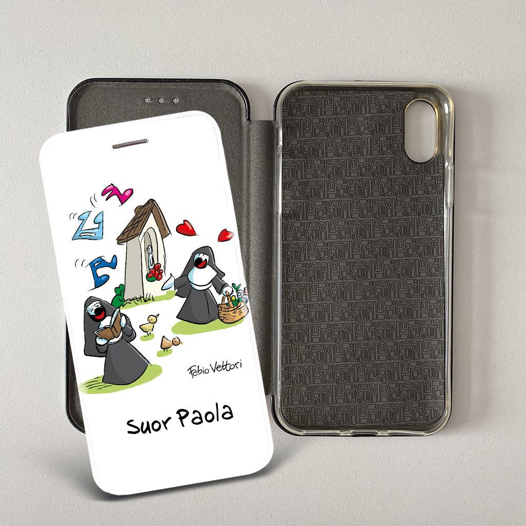 Artistic cover for Smartphone Personalized "Police" subject, model with "book" opening