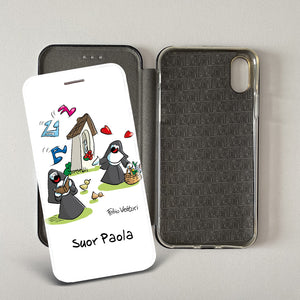 Artistic cover for Smartphone Personalized "Police" subject, model with "book" opening