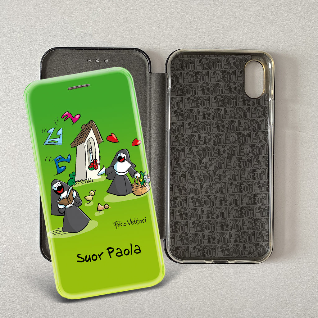 Artistic cover for Smartphone Personalized "Police" subject, model with "book" opening