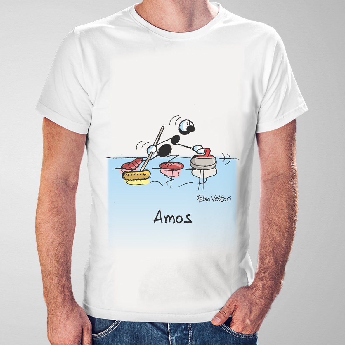 Personalized "Curling" T-Shirt