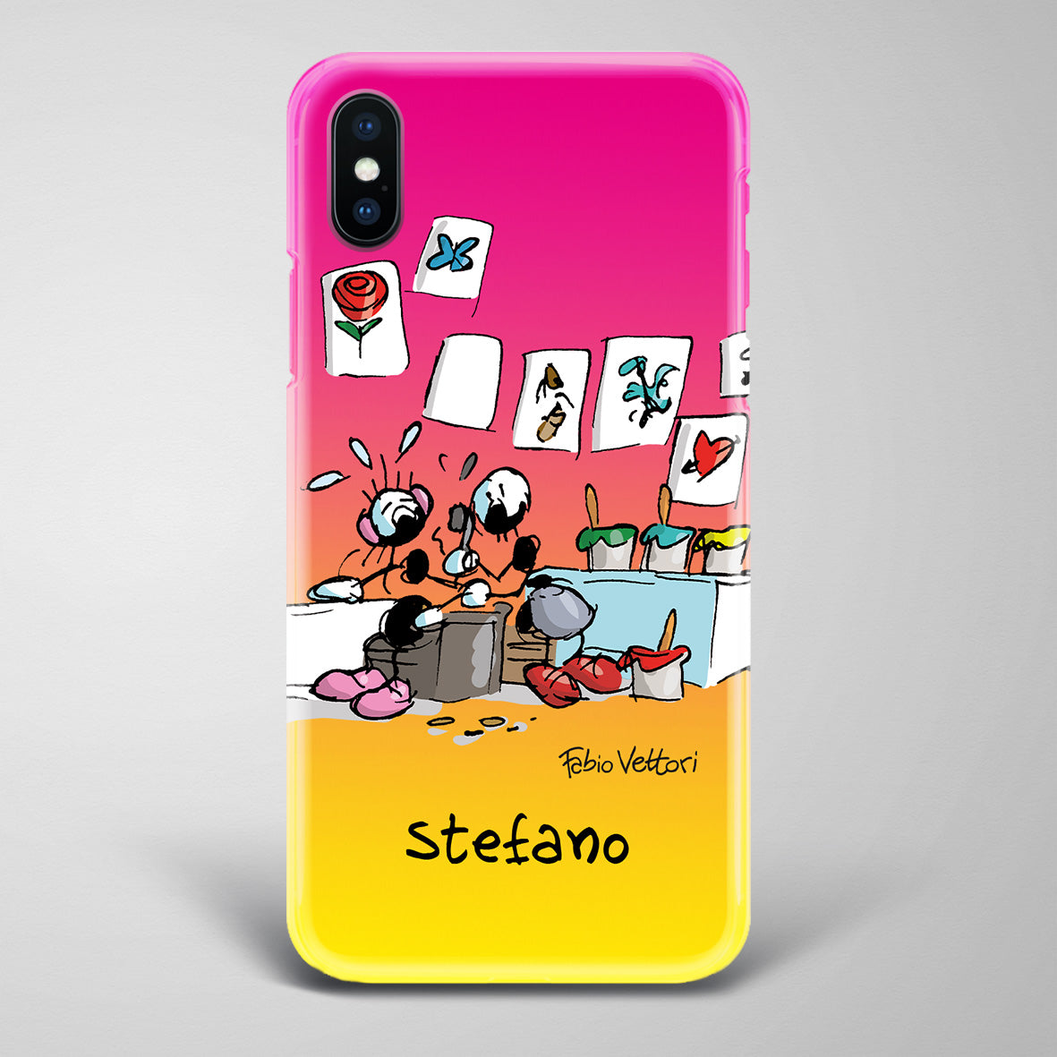 Artistic Smartphone Cover Personalized Decoration on ceramic