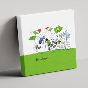 Canvas "Forza Azzurri"