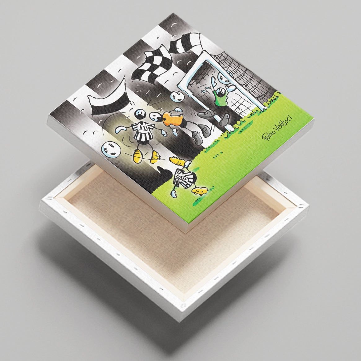 Tela "Bianconero NEW" 20x20 cm