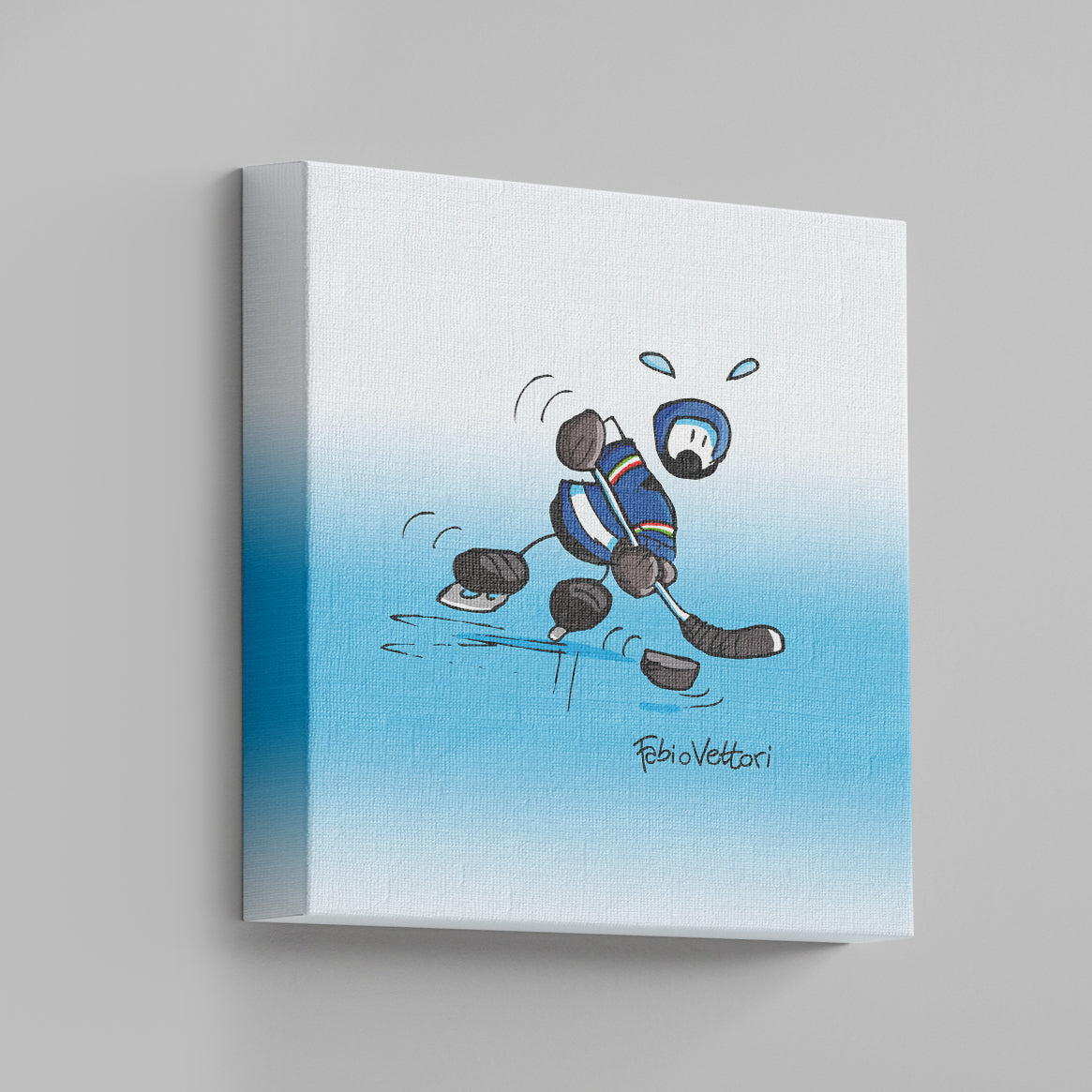 Tela "Hockey" 20x20 cm