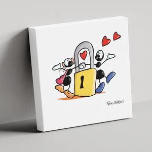Canvas "Padlock"