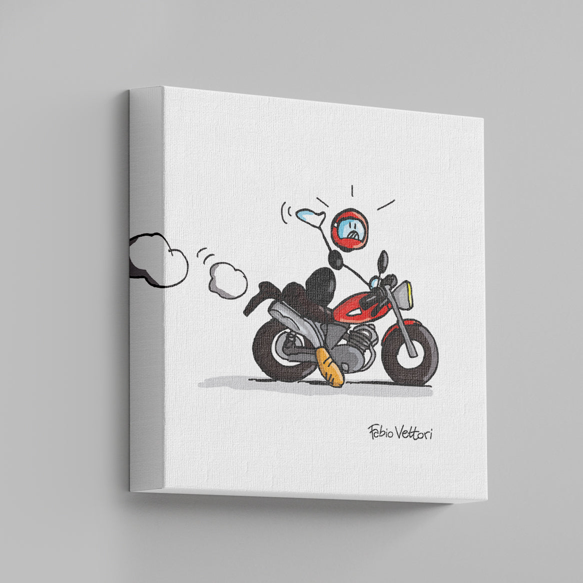 "Motorcycle" canvas