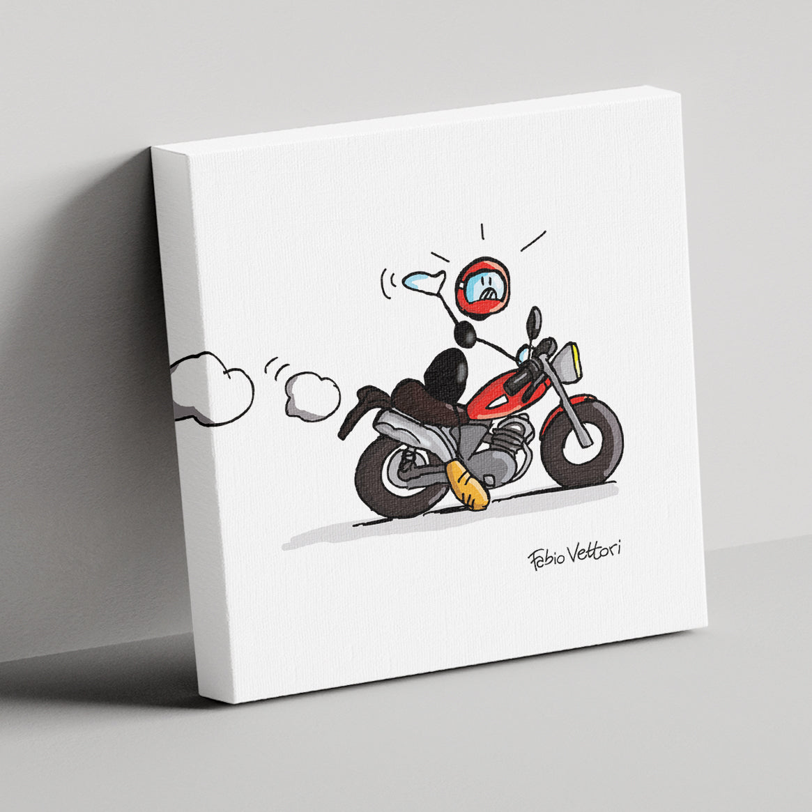 "Motorcycle" canvas
