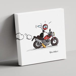 "Motorcycle" canvas