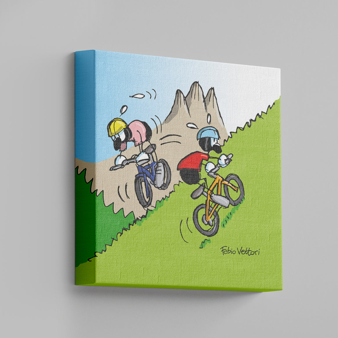 "Mountain Bike" canvas