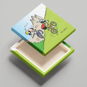 Tela "Mountain Bike" 20x20 cm