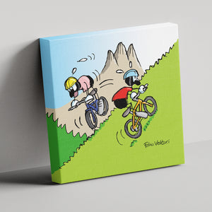 Tela "Mountain Bike" 20x20 cm