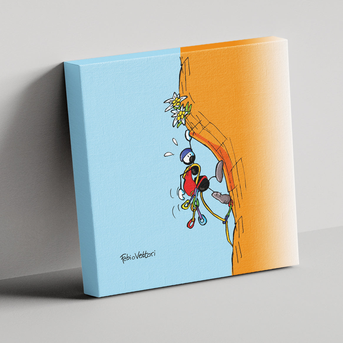 "Rock climber" canvas