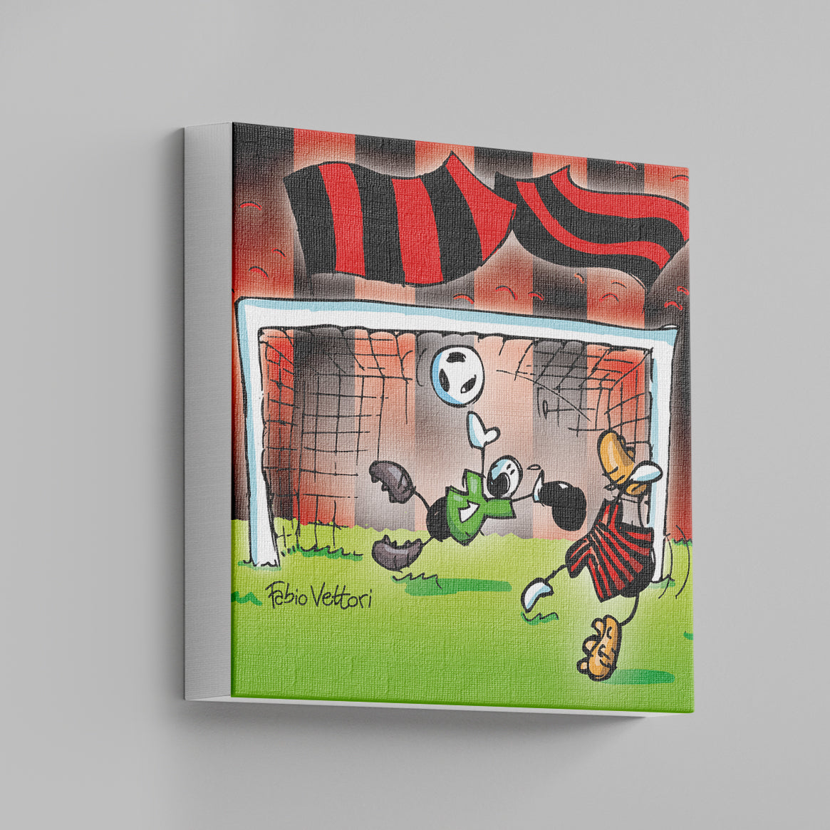 Tela "Rossonero new"