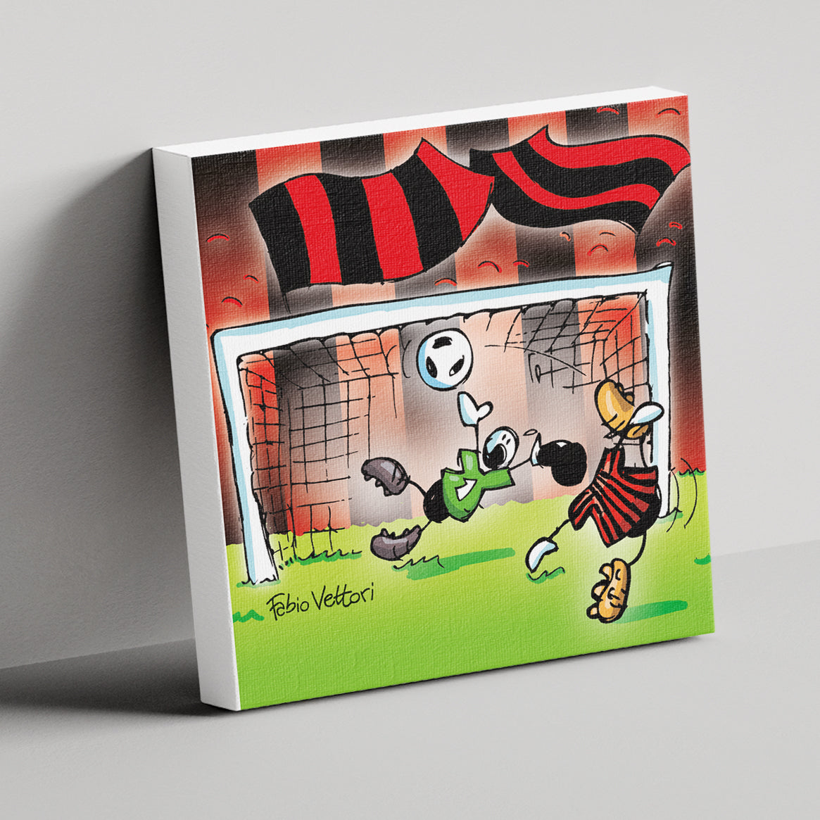 Canvas "Rossonero new"