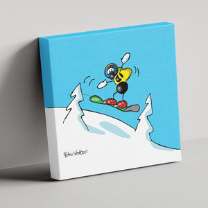 Canvas "Snowboarding"