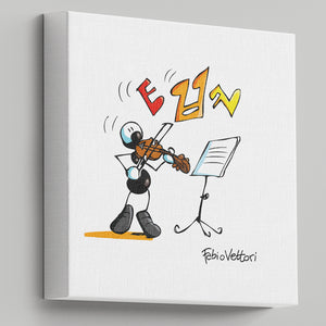Canvas "Violinist"