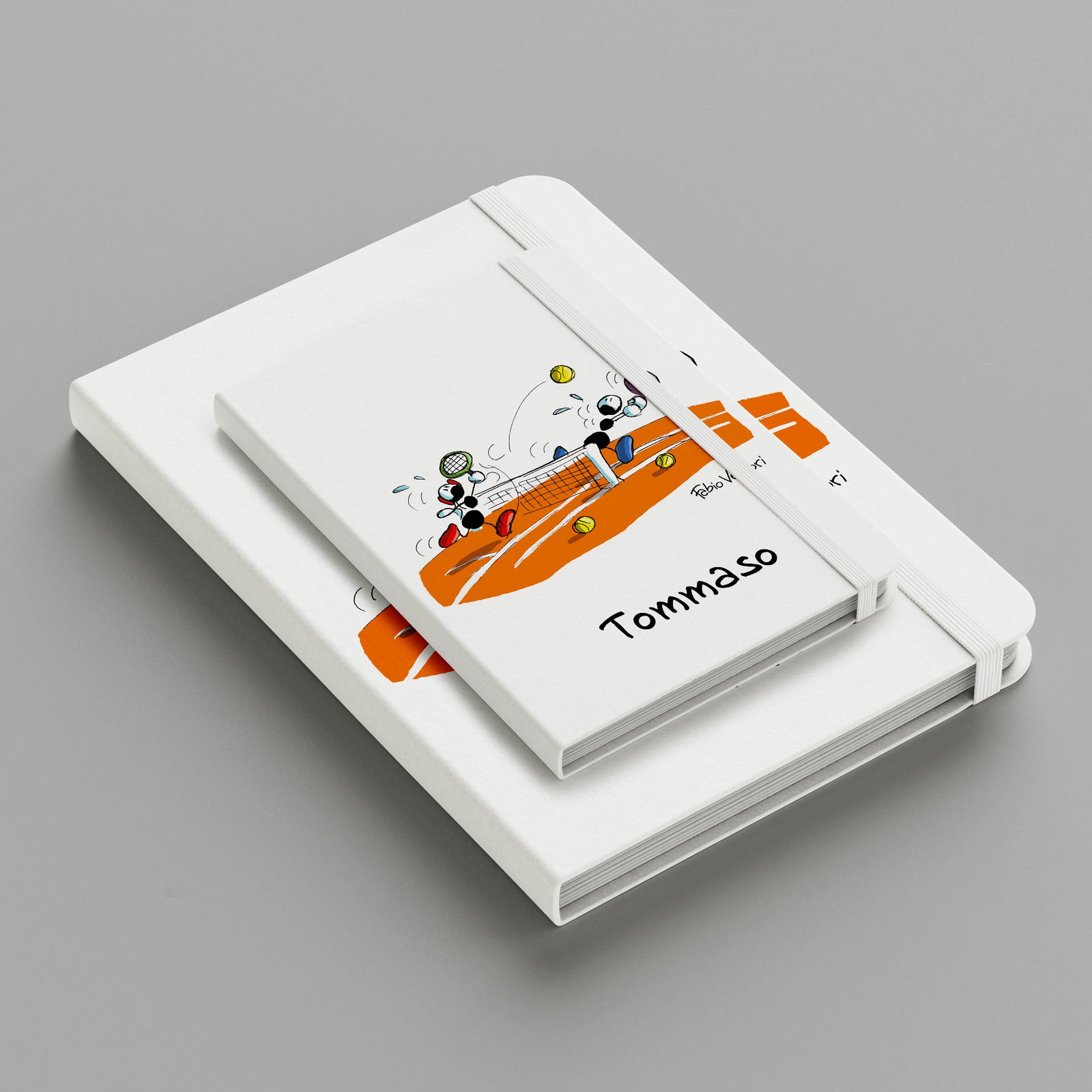 Personalized notebook with "Tennis" theme