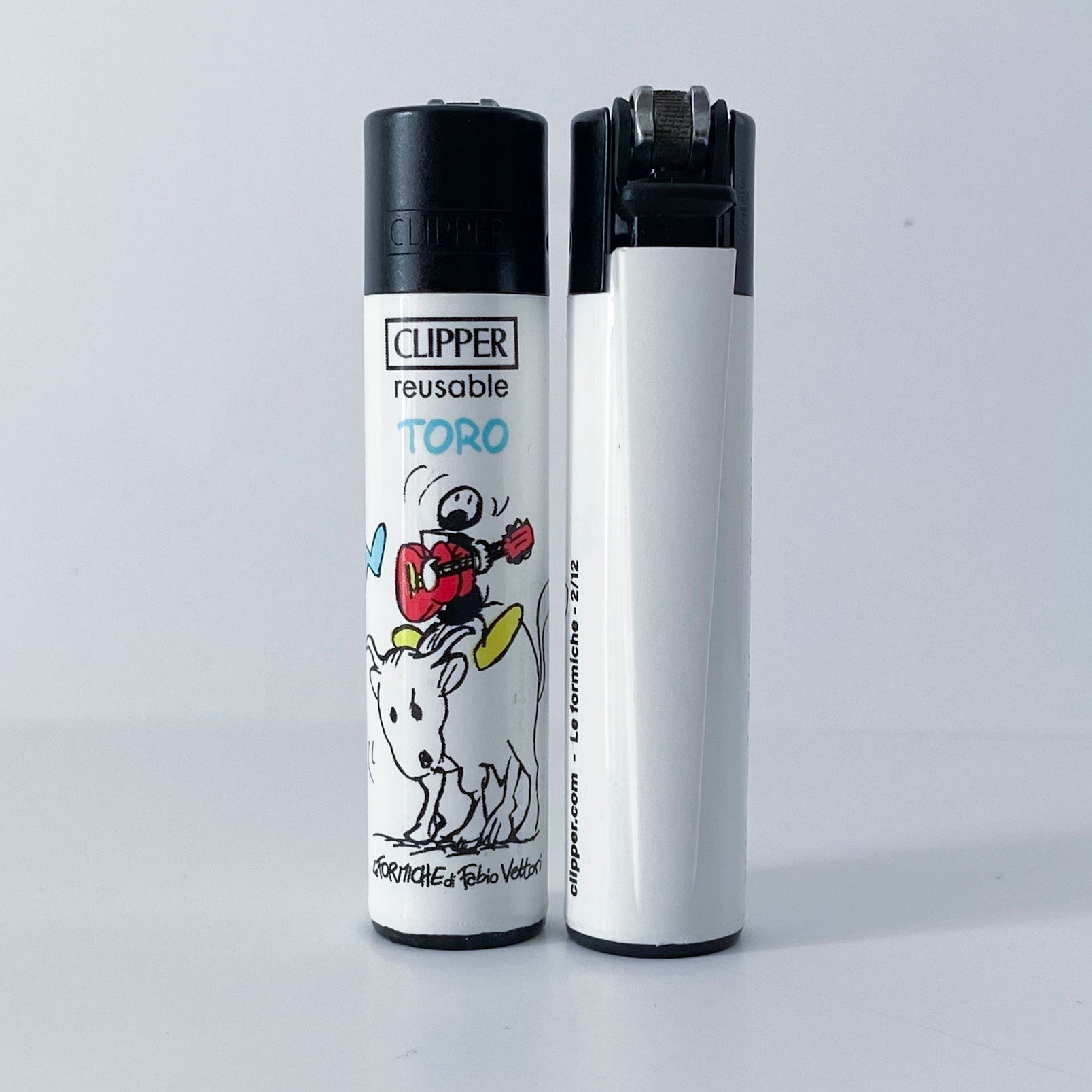Accendino CLIPPER serie limitata Zodiaco by Fabio Vettori Soggetto "Toro"