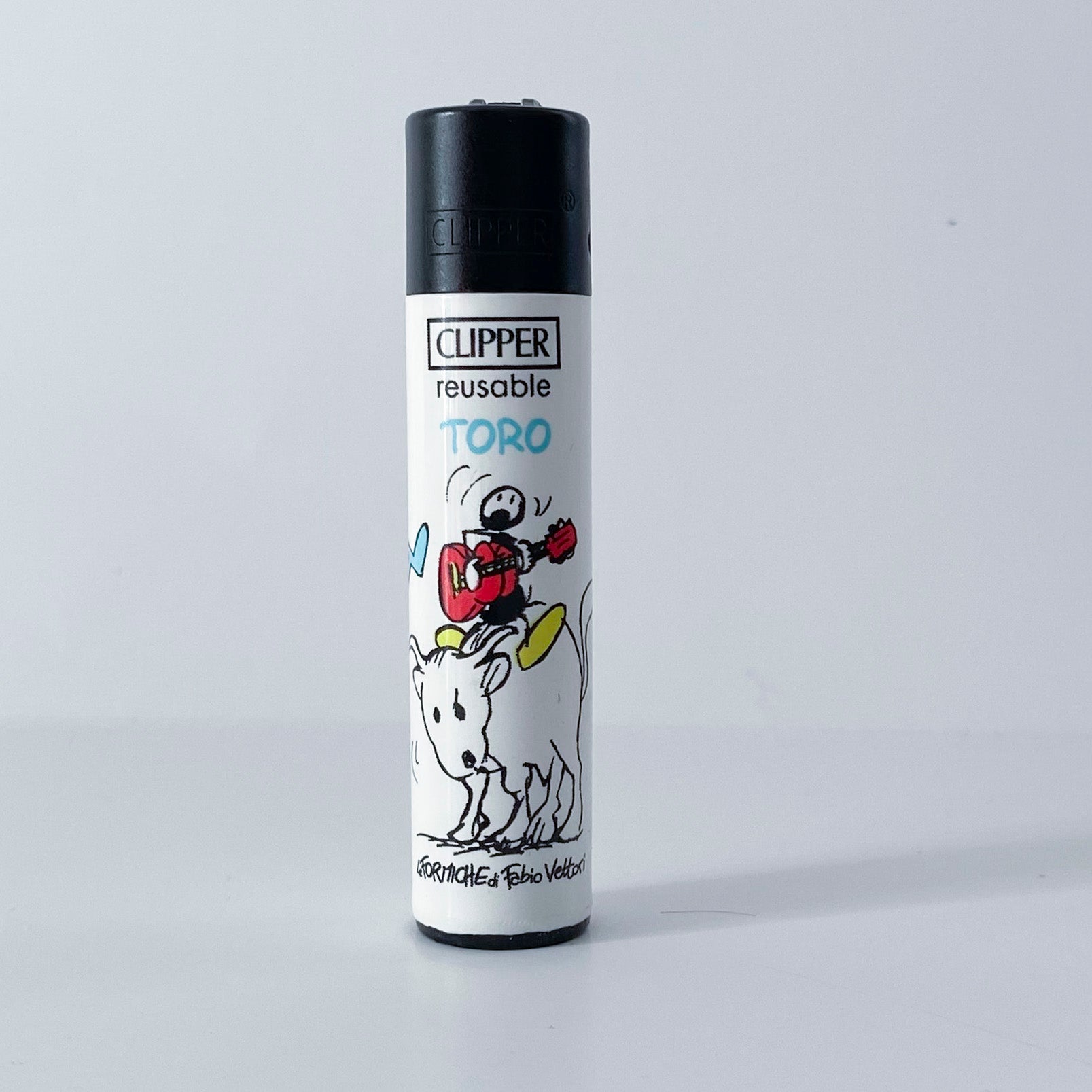 Accendino CLIPPER serie limitata Zodiaco by Fabio Vettori Soggetto "Toro"