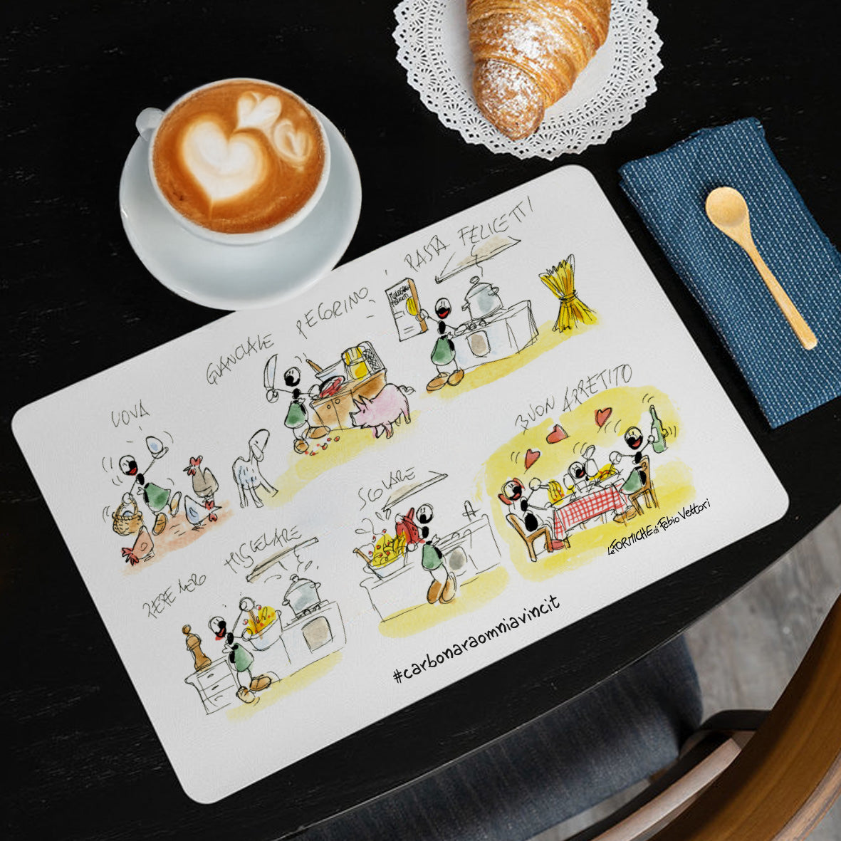 Tovaglietta Americana da tavola "Carbonara"