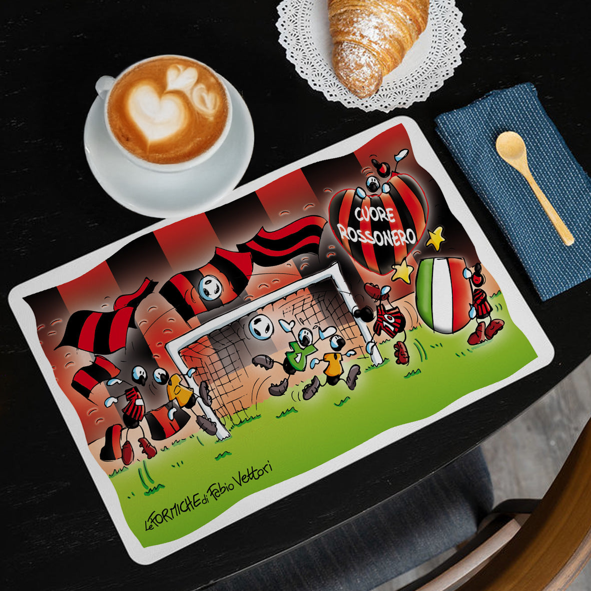 Tovaglietta Americana da tavola "Rossonero"