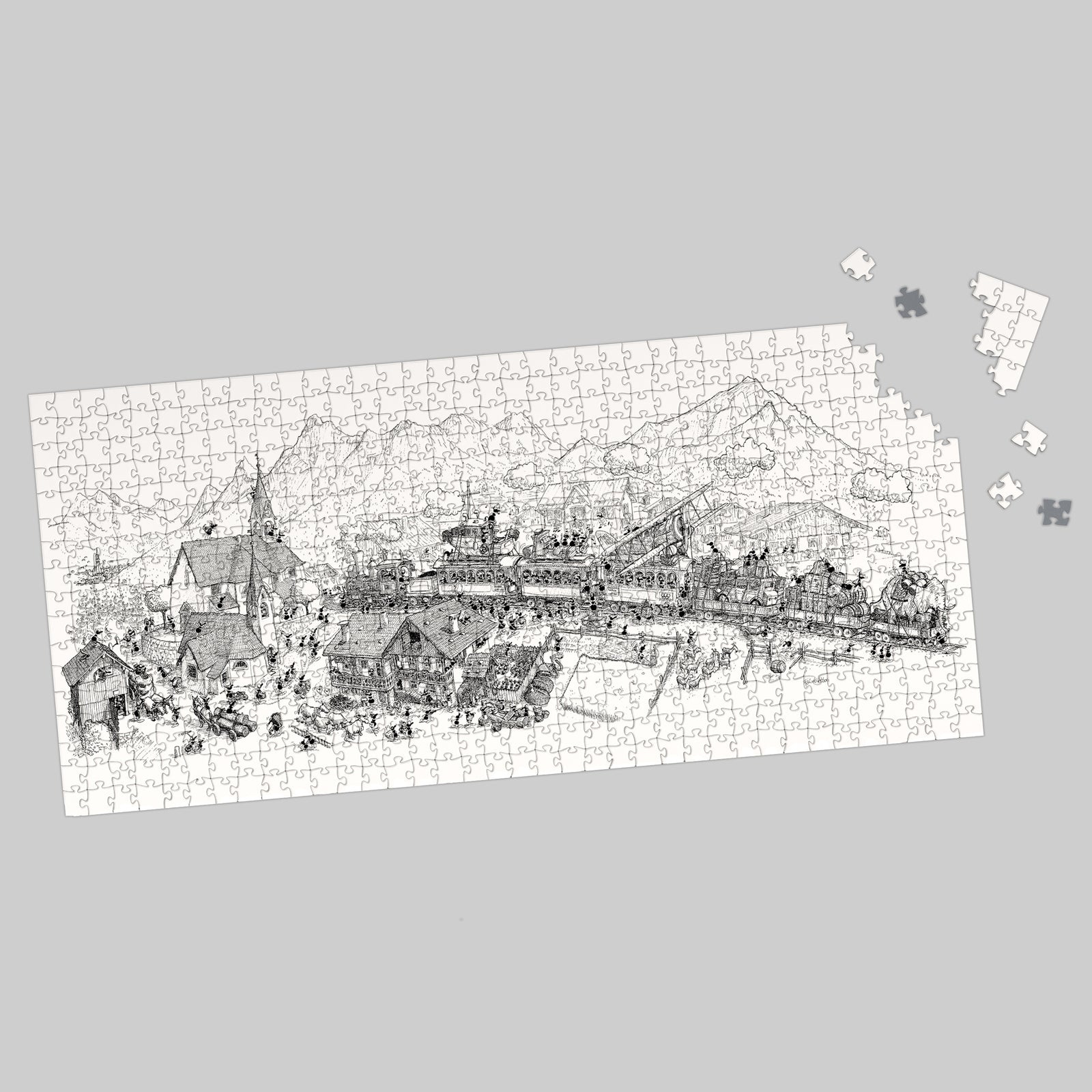 Puzzle "Trenino delle Dolomiti" 1080 pezzi