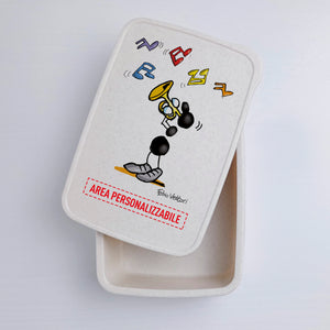 Scatola Porta Pranzo con Fascia Porta Posate Personalizzata soggetto "Tromba"