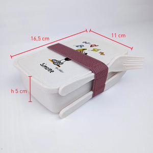 Scatola Porta Pranzo con Fascia Porta Posate Personalizzata soggetto "Tromba"