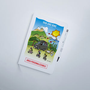 Customizable A5 notebook with pen, subject "House diary"