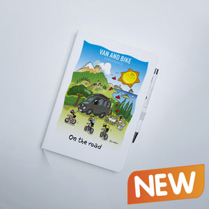 Customizable A5 notebook with pen, subject "House diary"