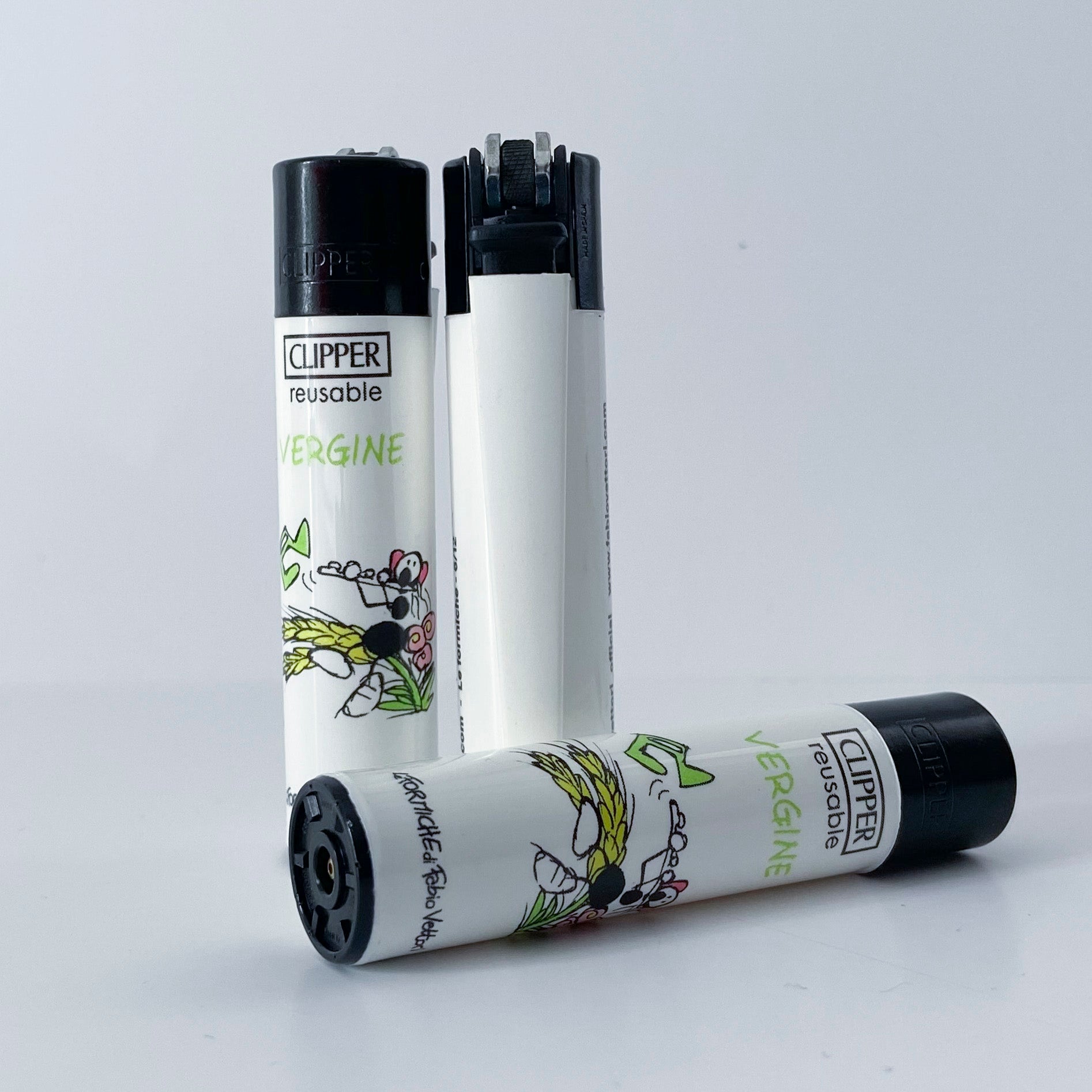 Accendino CLIPPER serie limitata Zodiaco by Fabio Vettori Soggetto "Vergine"