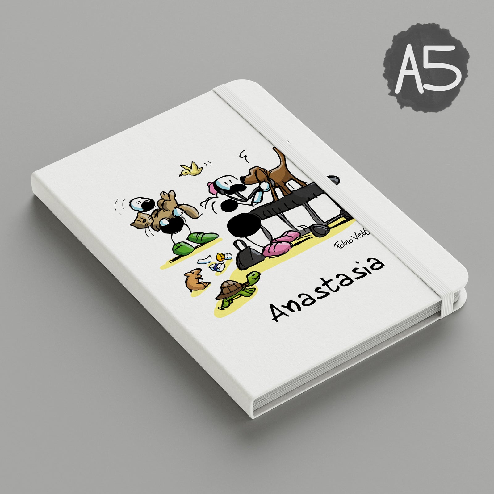 Personalized notebook with "Nuns" theme