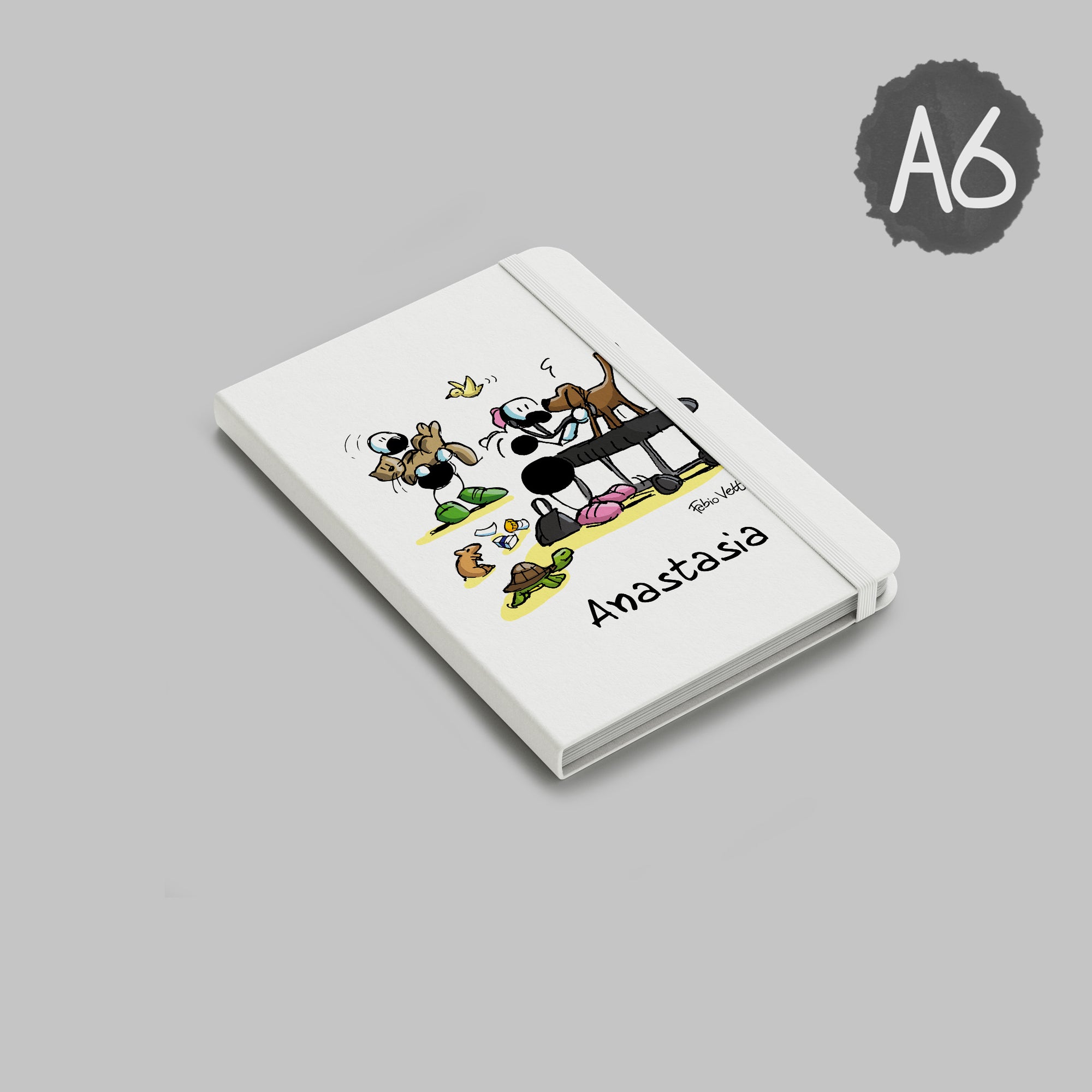 Personalized notebook with "Nuns" theme