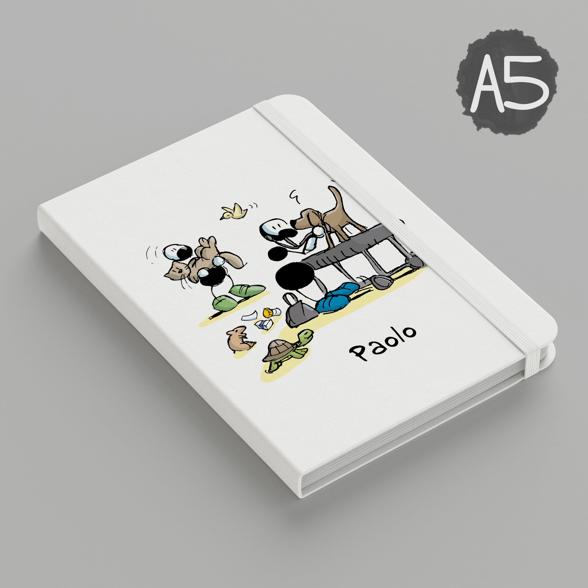 Personalized notebook with "Nuns" theme