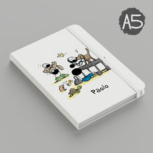 Personalized notebook with "Nuns" theme