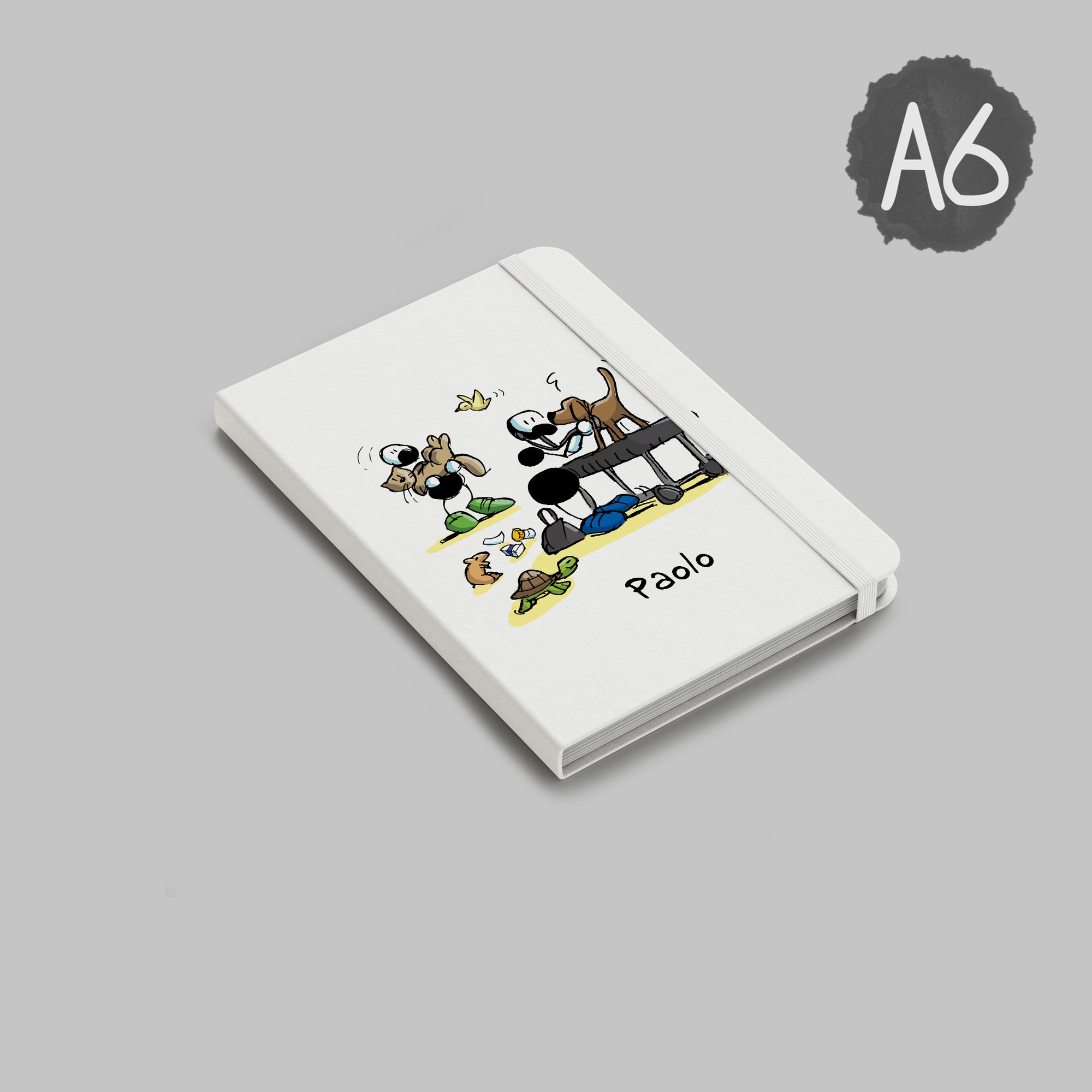 Personalized notebook with "Nuns" theme