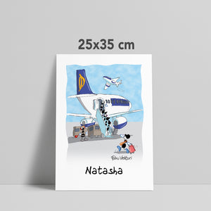 Personalized "Electrician shop" poster print