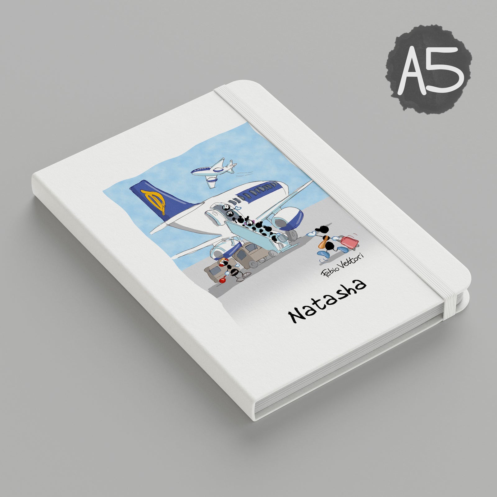 Personalized notebook with "Nuns" theme