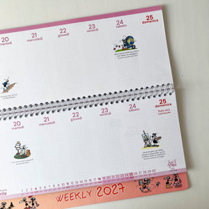 Calendario Settimanale "Weekly" 2027 delle Formiche di Fabio Vettori (FV27W)