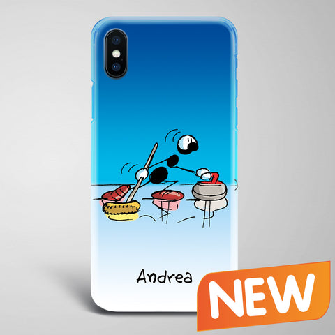 Cover artistica per Smartphone Personalizzata Curling