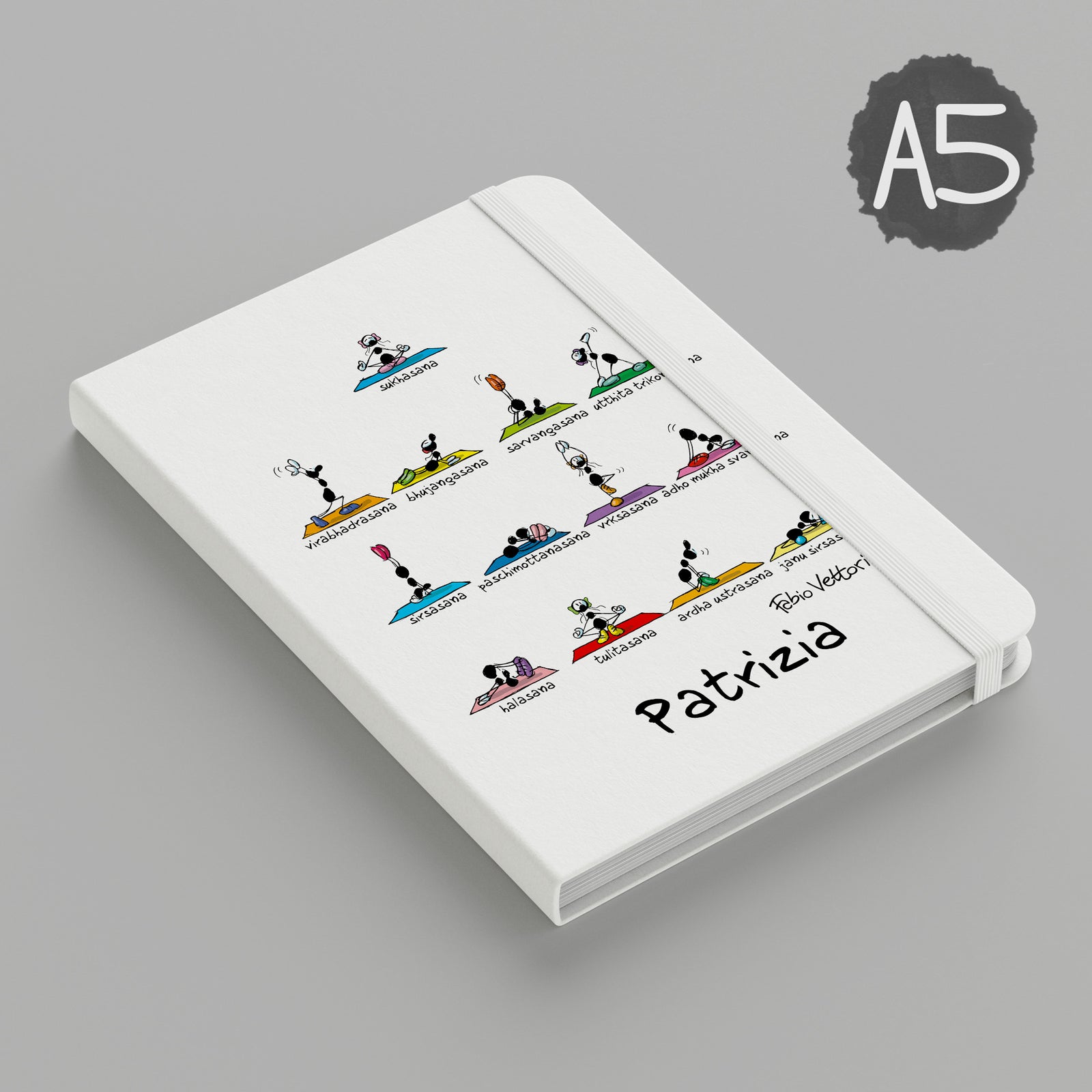 Personalized notebook with "Harp" theme